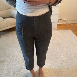 Aritzia wool work trousers